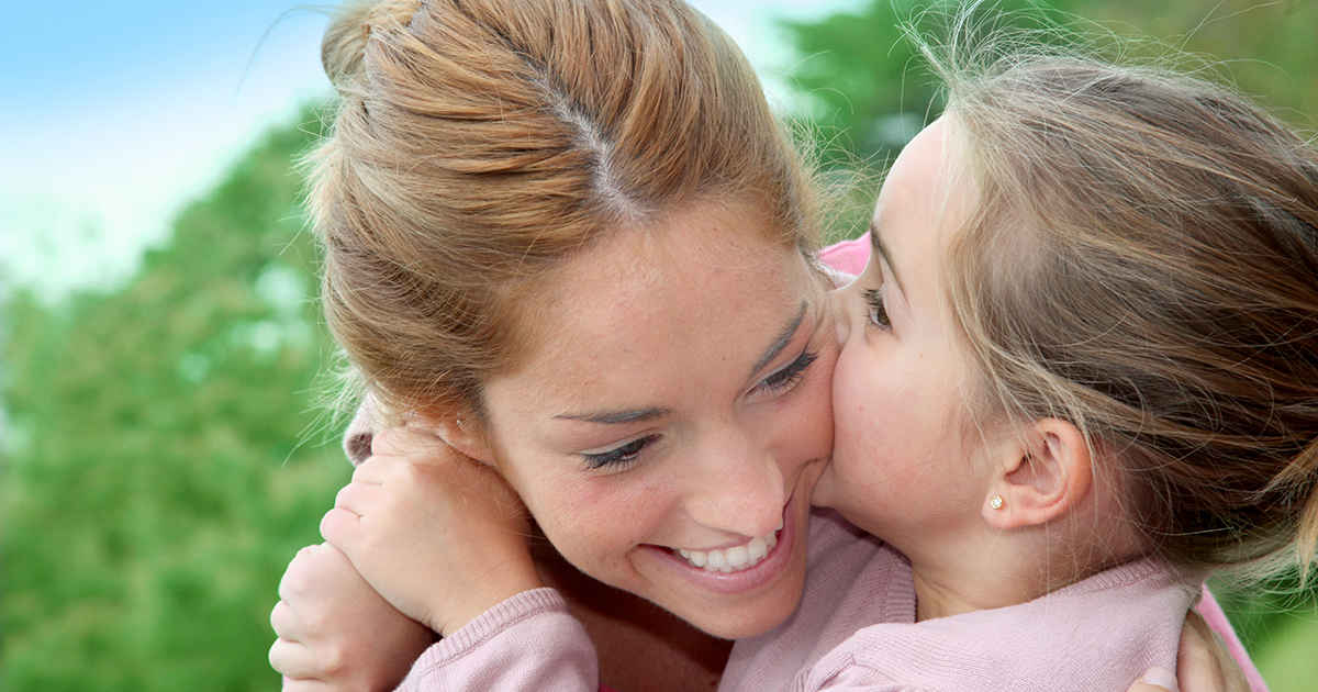 Brianna Little Girl Kissing